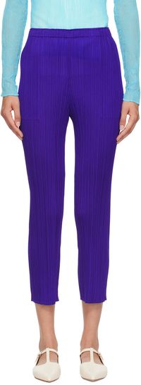 PLEATS PLEASE ISSEY MIYAKE Blue Monthly Colors July Trousers