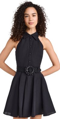 Hemant and Nandita Short Dress With Buckle Belt Green L