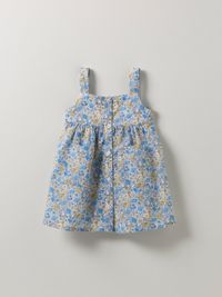 Cyrillus - Robe-tablier en tissu liberty florence may - Taille 36M - Bleu
