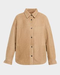 Lamb Shearling Shirt Jacket