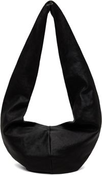 Gabriela Coll Garments Black No.250 Crossed Leather Bag