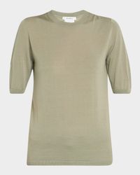 Gerico Short-Sleeve Fine-Knit Sweater