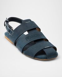 Men's Suede Fisherman Sandals