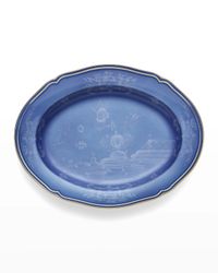 Oriente Italiano Oval Platter, Pervinca