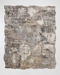 Abstract Hand-Knotted Runner, 2' x 10'