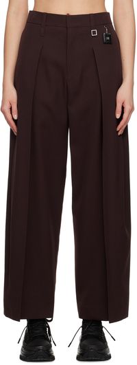 WOOYOUNGMI Brown Pleated Trousers