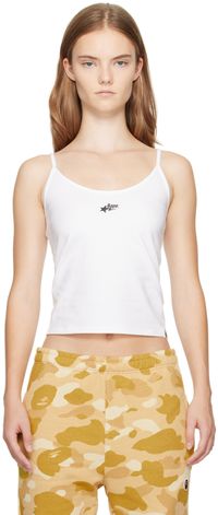 BAPE White STA Logo Camisole