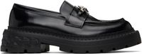 Jimmy Choo Black Marlow Diamond Loafers