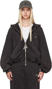 The Attico Black Faded Hoodie