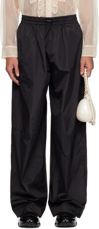 Simone Rocha Black Wide Leg Track Pants