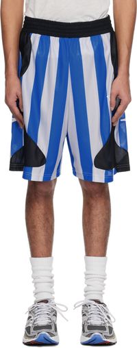 Perks and Mini Blue & Gray Mondschein Mesh Shorts