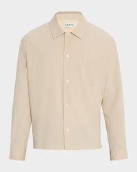 Men's Seersucker Button-Down Shirt