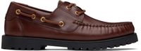 Ernest W. Baker Brown Leather Boat Shoes