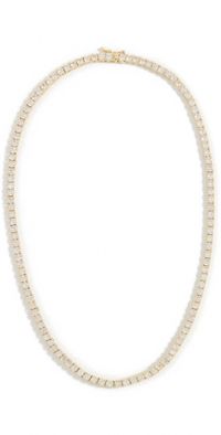 SHASHI Medium Tennis Necklace Gold One Size