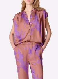 Vanessa Bruno - Chemise ample col mao - Taille M/L - Marron