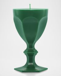 Harcourt Goblet Candle, Green