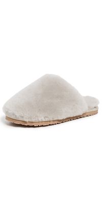 MOU Closed Toe Slippers Light Grey 39