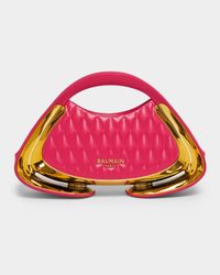 Jolie Madame Small Quilted Faux Leather Top-Handle Bag