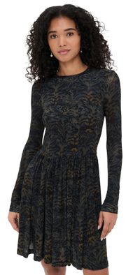Ulla Johnson Bendetta Jersey Long Sleeve Mini Dress Night Lily L