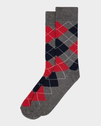 Men's Argyle Crew Socks