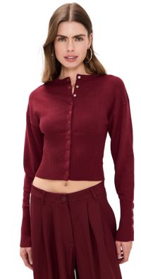 Lioness Head In The Clouds Cardigan Rumba Red XXS
