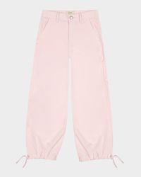 Girl's Lily Toddler Wide-Leg Jogger Pants, Size 2-6
