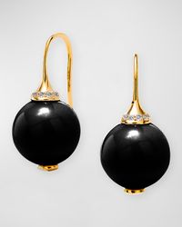 18K Mogul Bead Drop Earrings