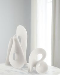 Silent Wave Sculptures, Set of 2