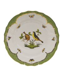 Rothschild Bird Green Motif 07 Dinner Plate