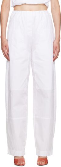 Paris Georgia SSENSE Exclusive White Cocoon Trousers