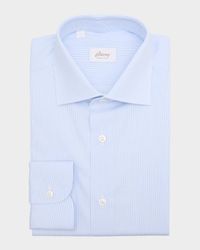 Men's Cotton Narrow Stripe Dress Shirt
