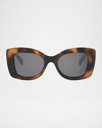 3 Dots 52mm Butterfly Sunglasses