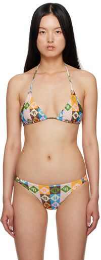 Nanushka Haut de bikini Zaida multicolore