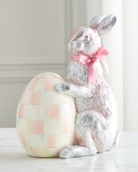 Rosy Check Silver Foil Bunny