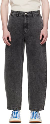 ADER error Black Significant Tag Jeans