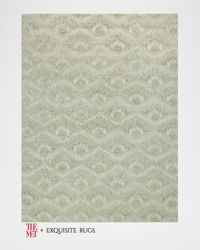 Bargello Hand-Tufted Light Green Rug, 12' x 15'