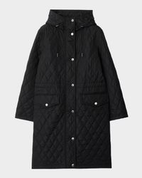 Hillgate Quilted Long Hooded Jacket