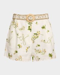 Botanical Utopia Tuck Front Shorts