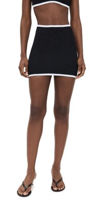 Hunza G Swimskirt Bikini Bottoms Black One Size