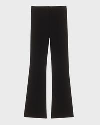 Compact Crepe Flare Pants