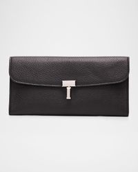 T-Lock Grain Leather Continental Wallet