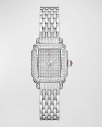 Special Edition Deco Mini Stainless Steel Pave Diamond Watch