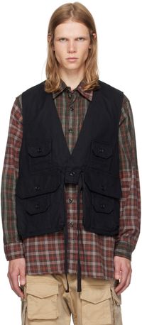 Engineered Garments Black Fowl Vest