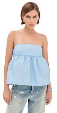 Cecilie Bahnsen Selena Top Light Blue 8