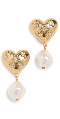 Jennifer Behr Hayden Earrings Crystal Antique Gold One Size