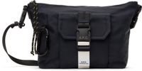 A.P.C. Navy Trek Satchel Bag