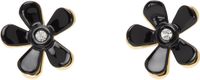 Marni Black & Gold Flower Pop Earrings