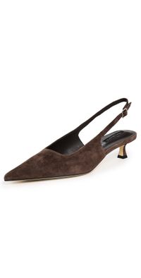 Tony Bianco Crush Slingback Heels Espresso Suede 6.5