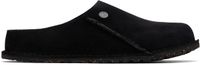 Birkenstock Black Regular Zermatt 365 Suede Leather Loafers