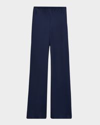Rio Bias-Cut Satin Flare Pants